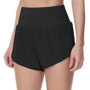 Women’s Quick Dry Running Shorts Mesh Liner