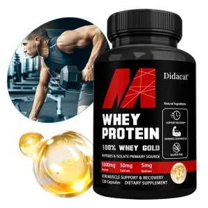 Whey Protein Capsuels, with 5000mg Protein NON-GMO