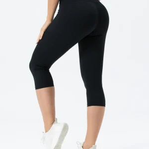 Women's V Cross Waist Yoga Capris Leggings